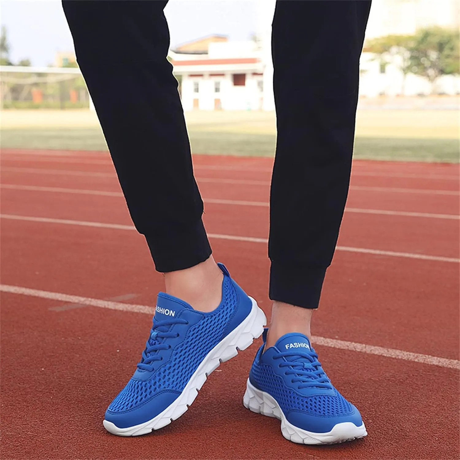 Running Shoes Lightweight Tennis Shoes Non Slip Gym Lace Up Running Shoes for Men Sport Men Casual Shoes Waterproof Sneakers Slip On Tennis Shoe Trainers Shoe