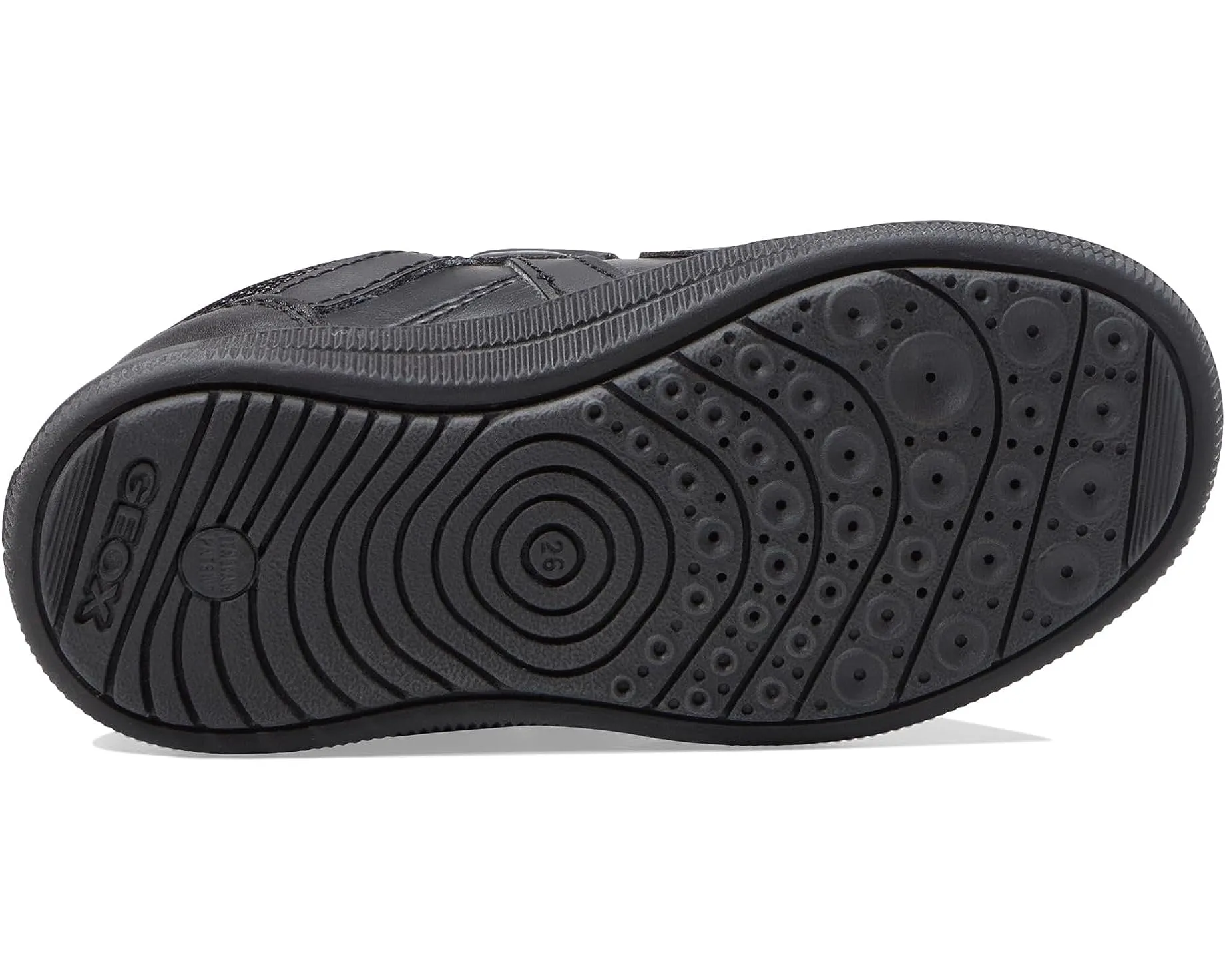 SALE Geox J Arzach Black Double Velcro Sneaker