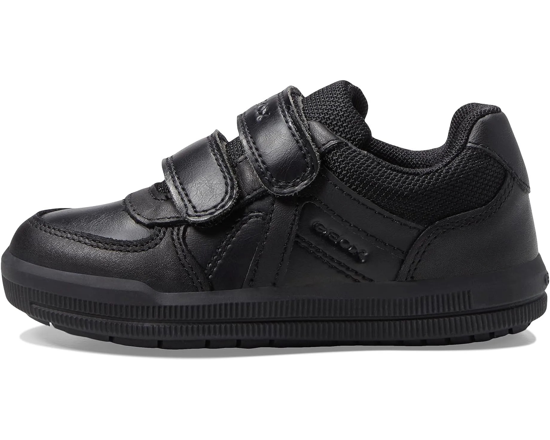 SALE Geox J Arzach Black Double Velcro Sneaker