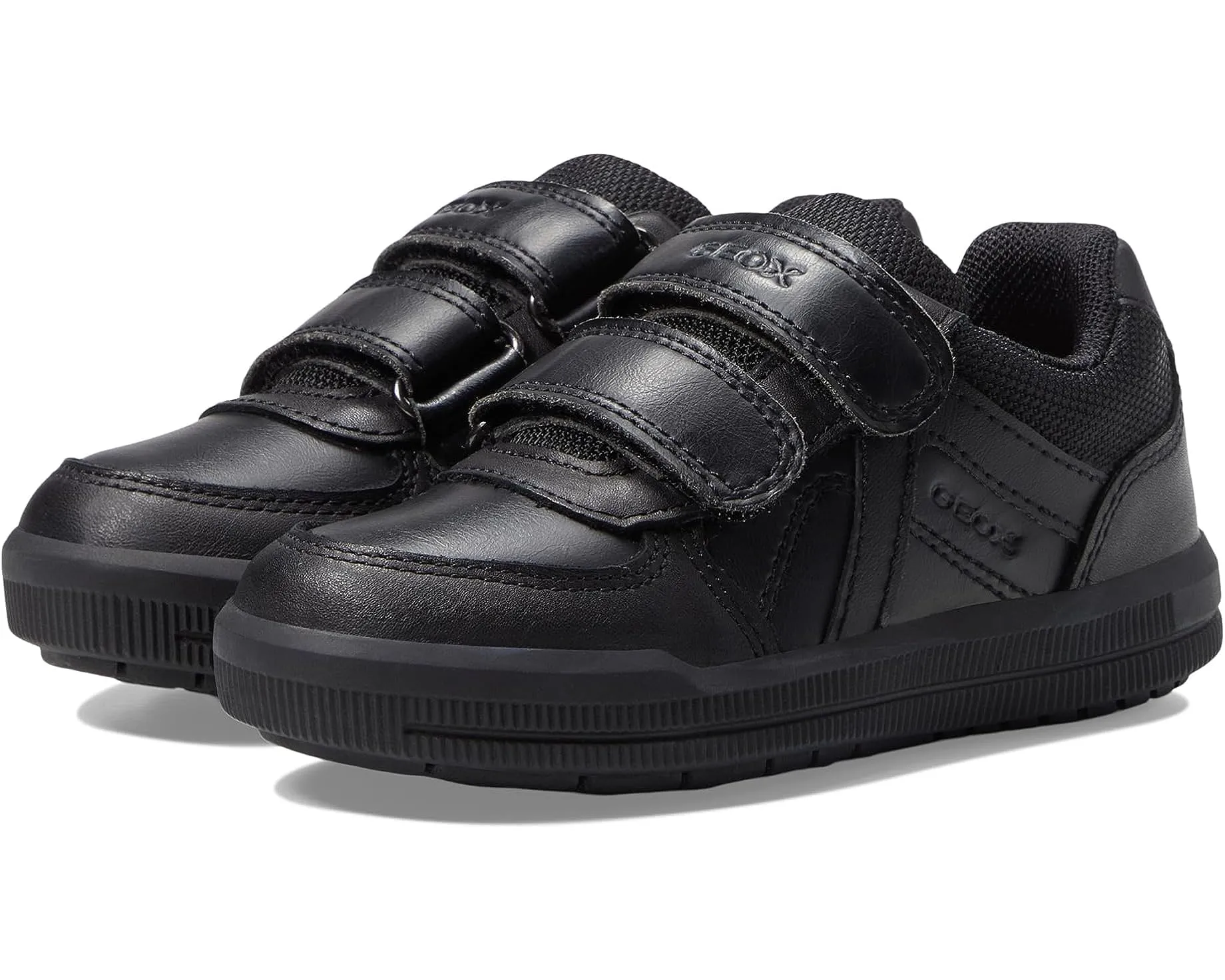 SALE Geox J Arzach Black Double Velcro Sneaker