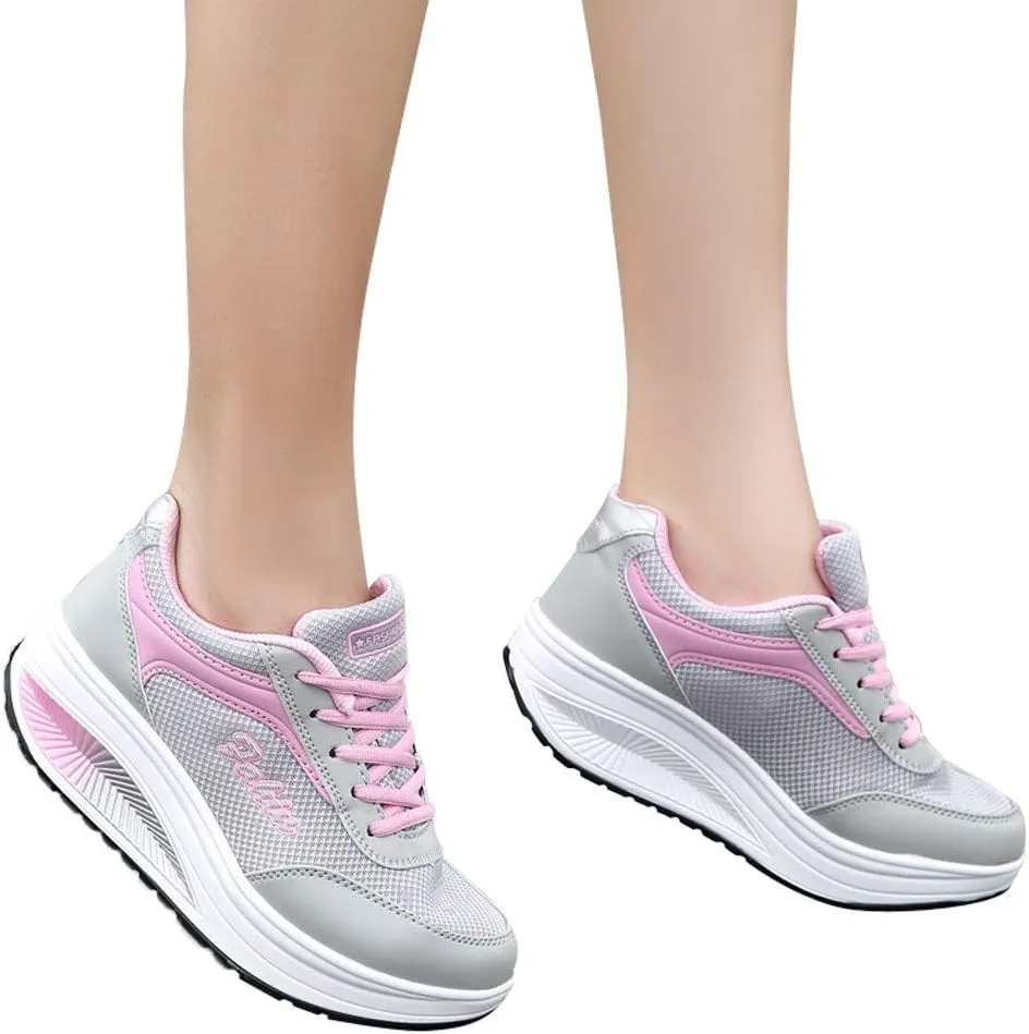 SBGMoSJ Glitter Wedge Sneakers for Women Dressy Orthopedic Black Work Shoes for Women Women Slip On Shoes with Heel Slip On Shoes Women Comfortable No Socks Slip On Shoes for Women 2023