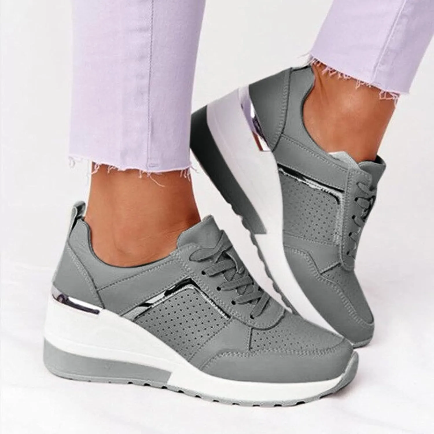 SBGMoSJ Womens Wide Casual Shoes Zapatos para Mujer C??Modos Tenis Womens White Leather Slip On Sneakers Womens Shoes Sneakers Wide Toe Box Comfy Open Toe Flats Shoes Women Dressy Cute