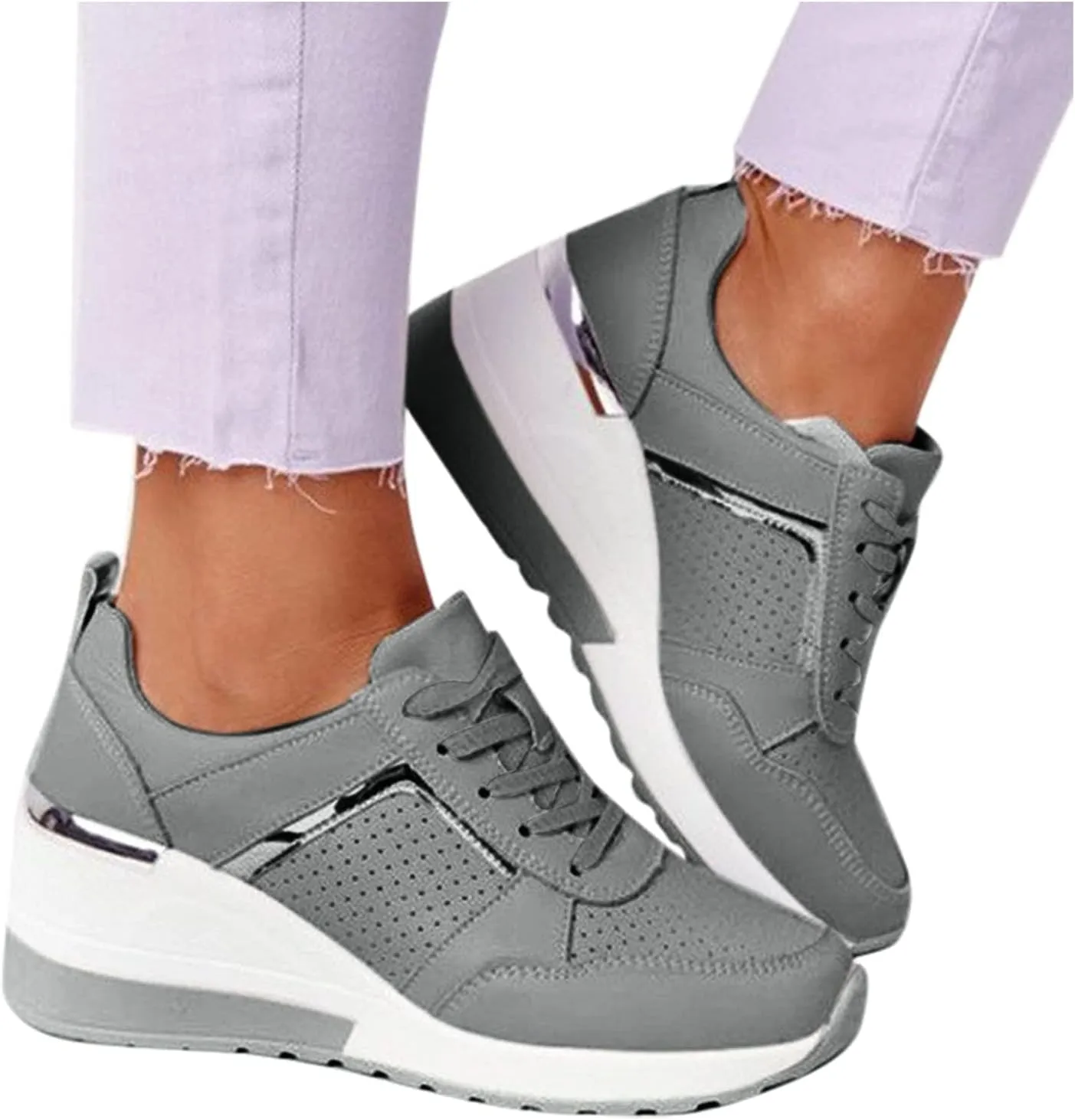 SBGMoSJ Womens Wide Casual Shoes Zapatos para Mujer C??Modos Tenis Womens White Leather Slip On Sneakers Womens Shoes Sneakers Wide Toe Box Comfy Open Toe Flats Shoes Women Dressy Cute