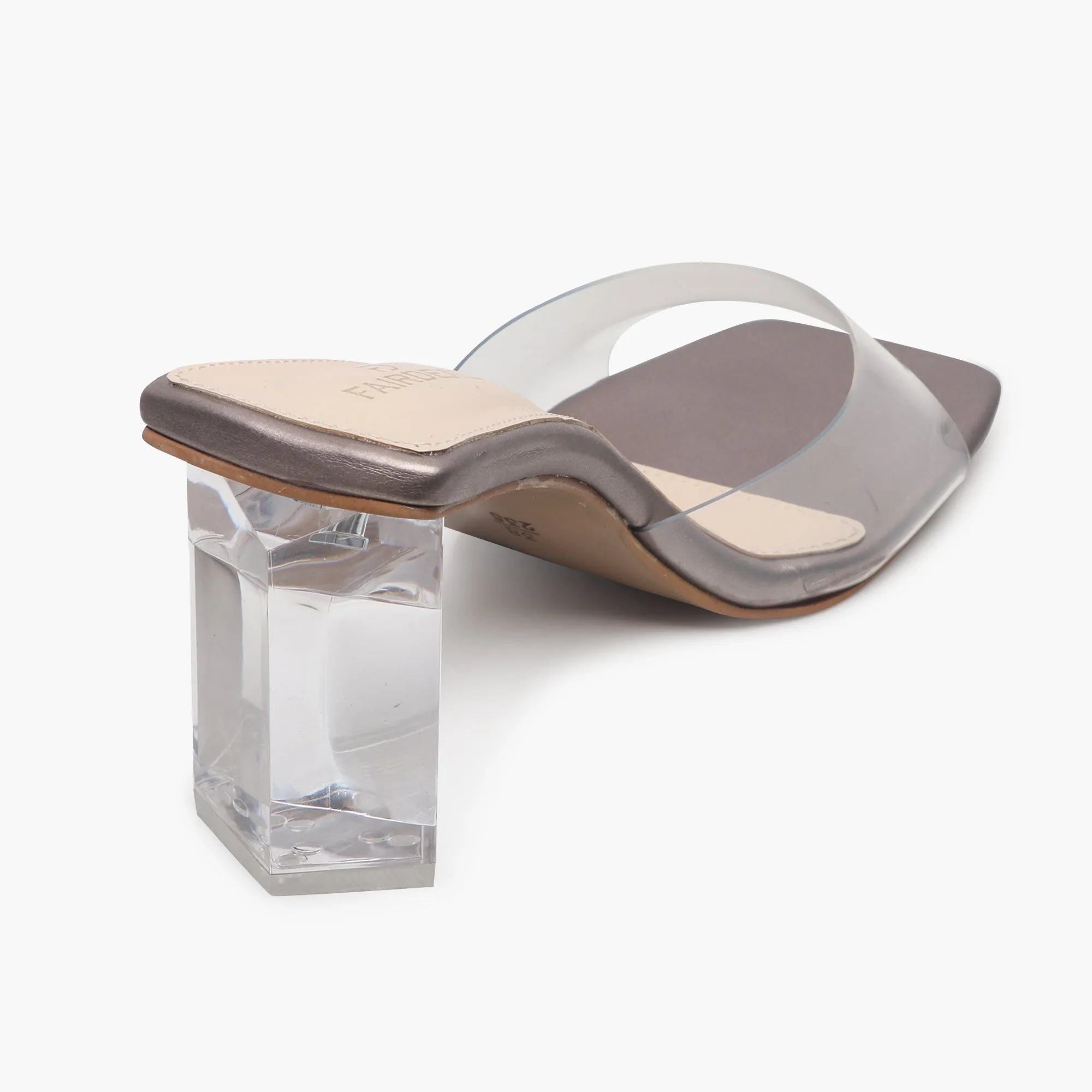 Sculptural Acrylic Heels Slip ons