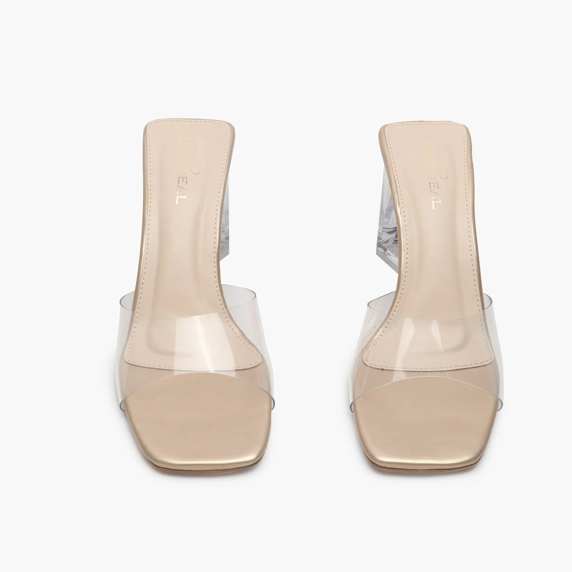 Sculptural Acrylic Heels Slip ons
