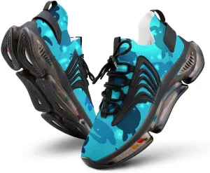Sea Turtle Walking Shoes for Men Lightweight Tennis Fashion Elastic Sports Shoes Cushion Basketball Shoes