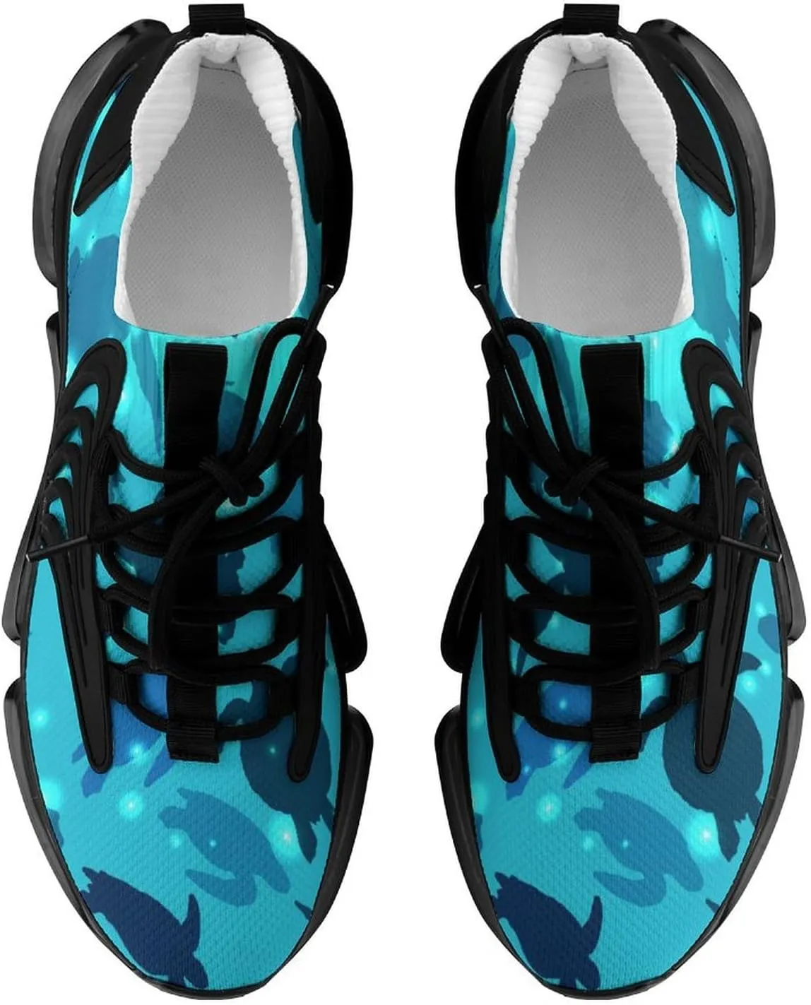 Sea Turtle Walking Shoes for Men Lightweight Tennis Fashion Elastic Sports Shoes Cushion Basketball Shoes