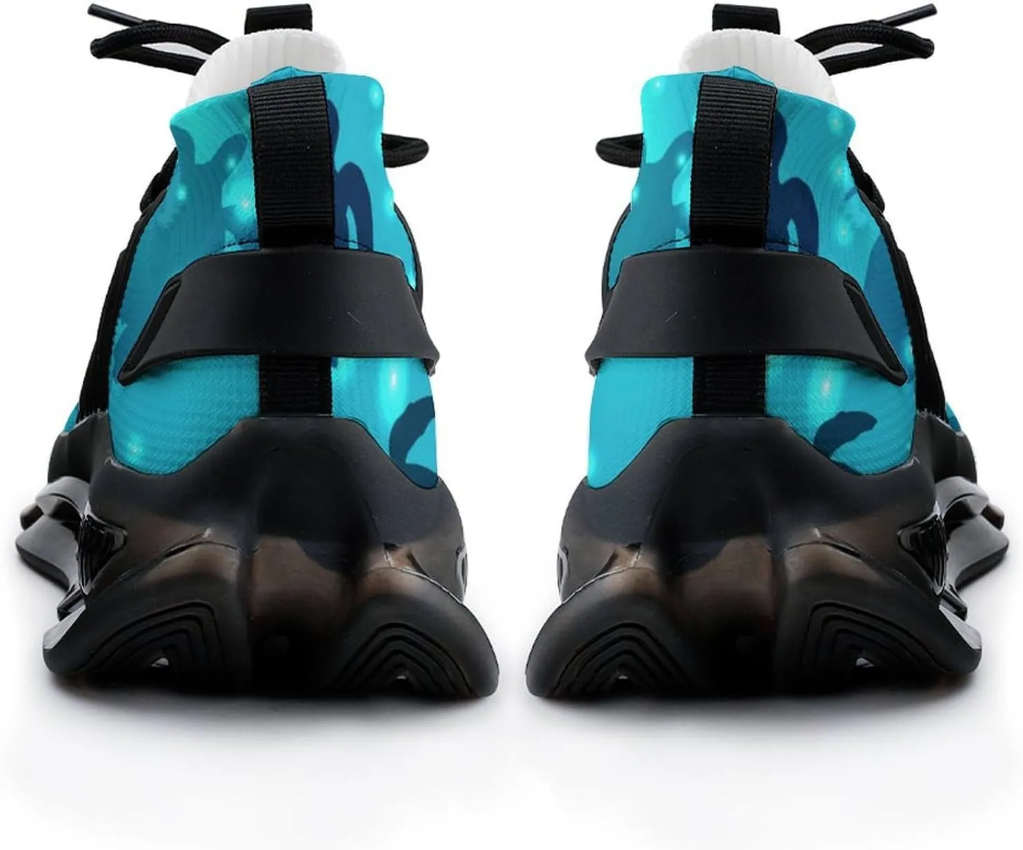 Sea Turtle Walking Shoes for Men Lightweight Tennis Fashion Elastic Sports Shoes Cushion Basketball Shoes