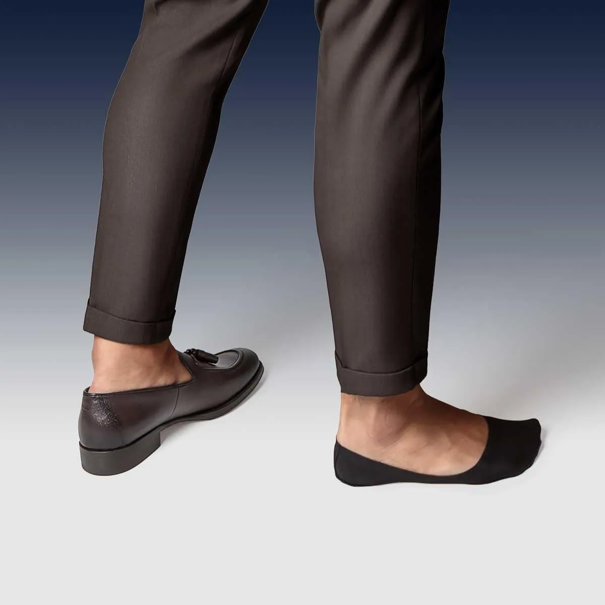 SHEEC Men??s No Show Socks ?C Lightweight, Durable, Non-Slip for Loafers & Dress Shoes ?C Breathable Nylon-Cotton Blend