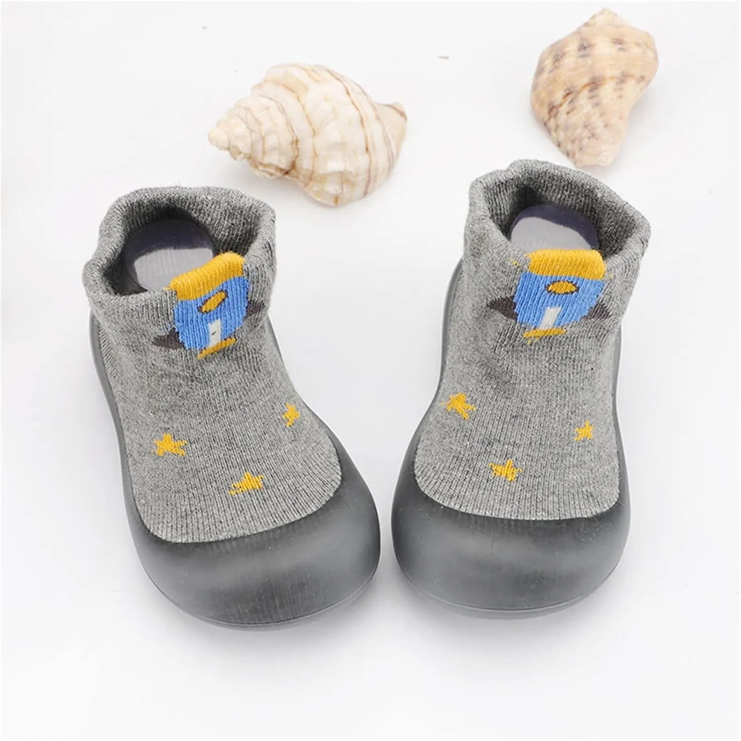 Shoes for Boys, 0-4 Years Toddler Newborn Boys Girls First Walking Shoes Indoor Cute Casual Elastic Socks Shoes