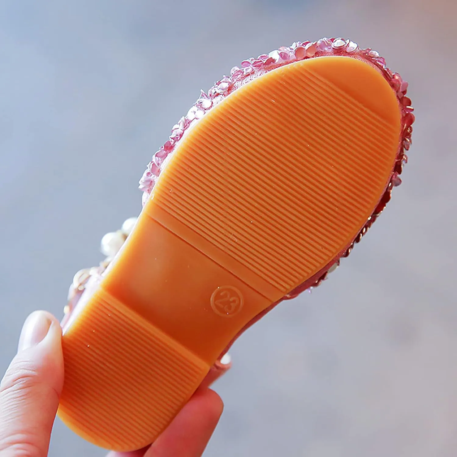 Shoes for Girls,Girls Shoes Sandals Kids Baby Crystal Bowknot Bling Infant Pearl Princess Shoes Dress Shoes 1-11 Years