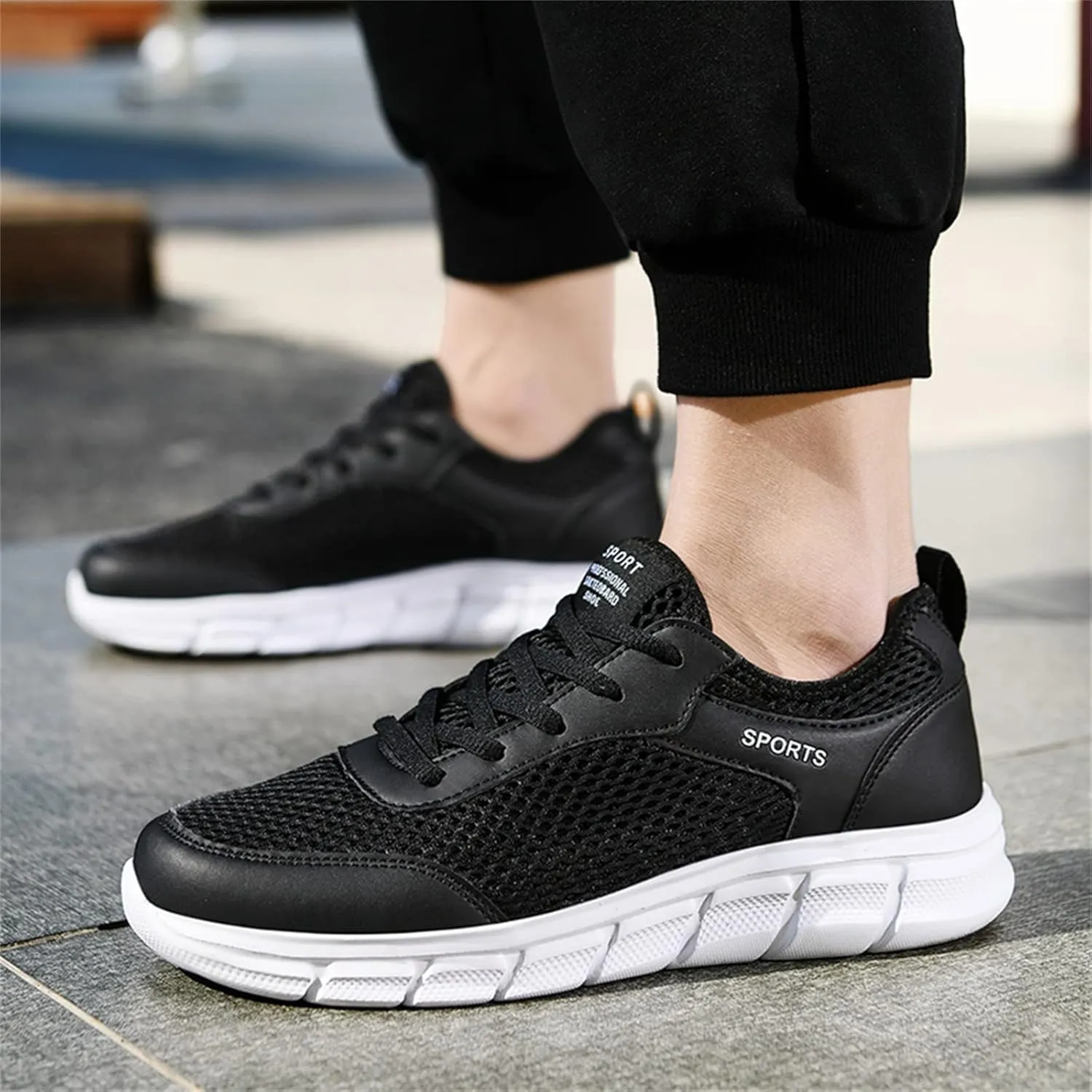 Sneakers for Men Mens Walking Shoe Men's Comfortable Light Weight Slip on Shoes Men's Fashion Sneakers