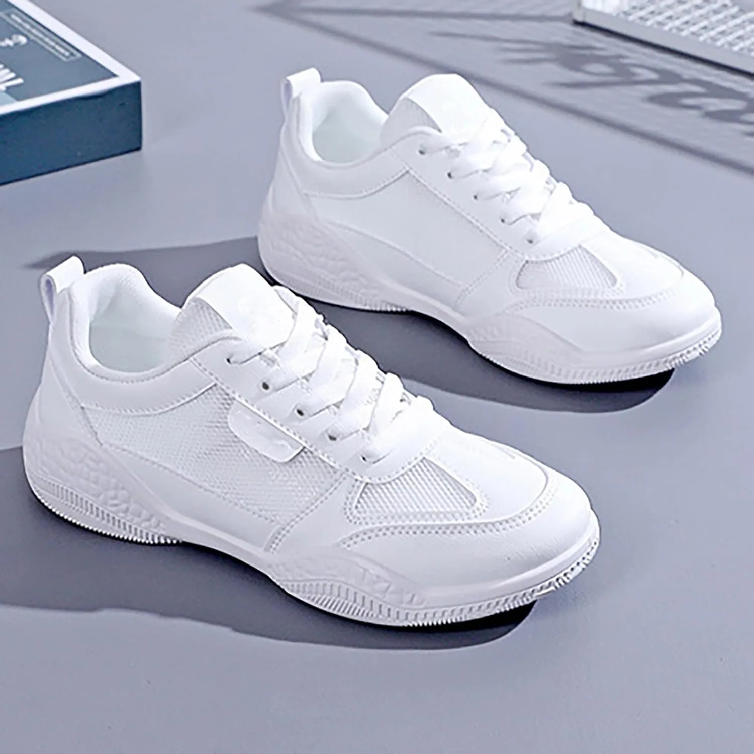 Sneakers for Women Running Shoes Fashion Walking Lace Up Slip On Shoes Women Sport Business Casual Shoes Chunky Sneakers Black Tennis Shoe Trainers Shoe