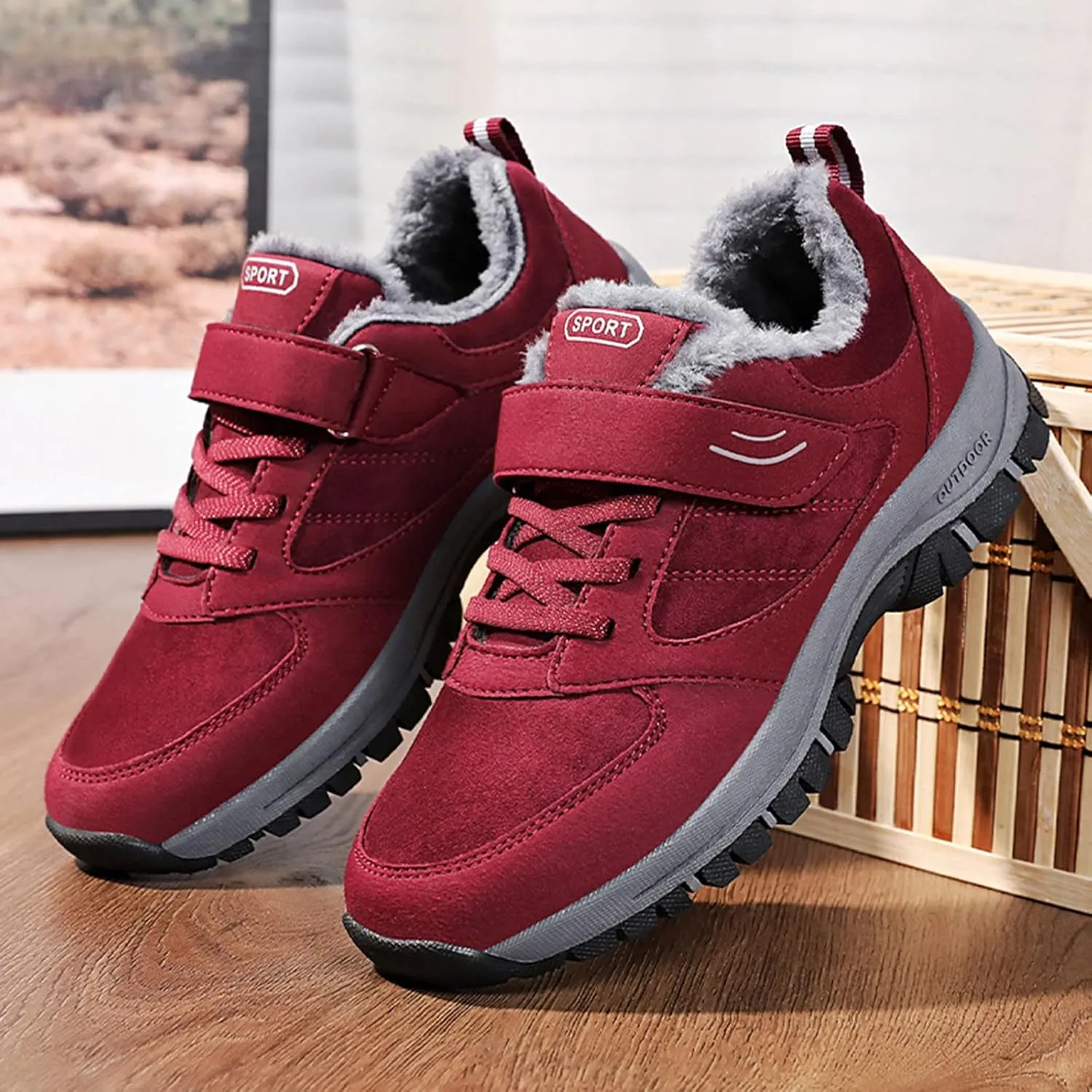 Snow Boots for Women Warm Winter Boots Anti-Slip Comfortable Ankle Boots Cold Weather Boot Walking Shoes for Men