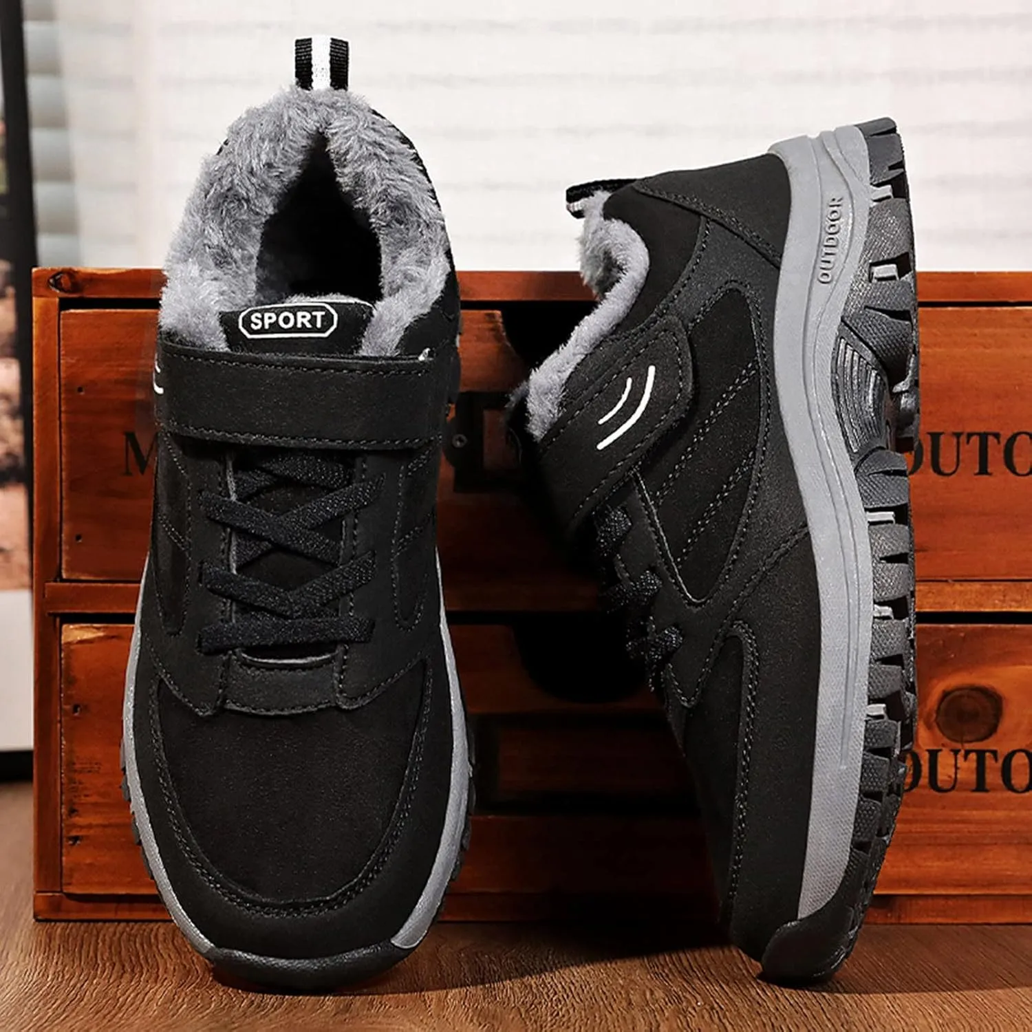Snow Boots for Women Warm Winter Boots Anti-Slip Comfortable Ankle Boots Cold Weather Boot Walking Shoes for Men