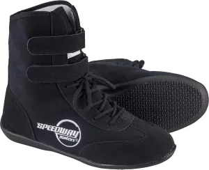 Speedway Motors Black Hightop Racing Shoes, 11.5, SFI 3.3/5, Flexible Leather