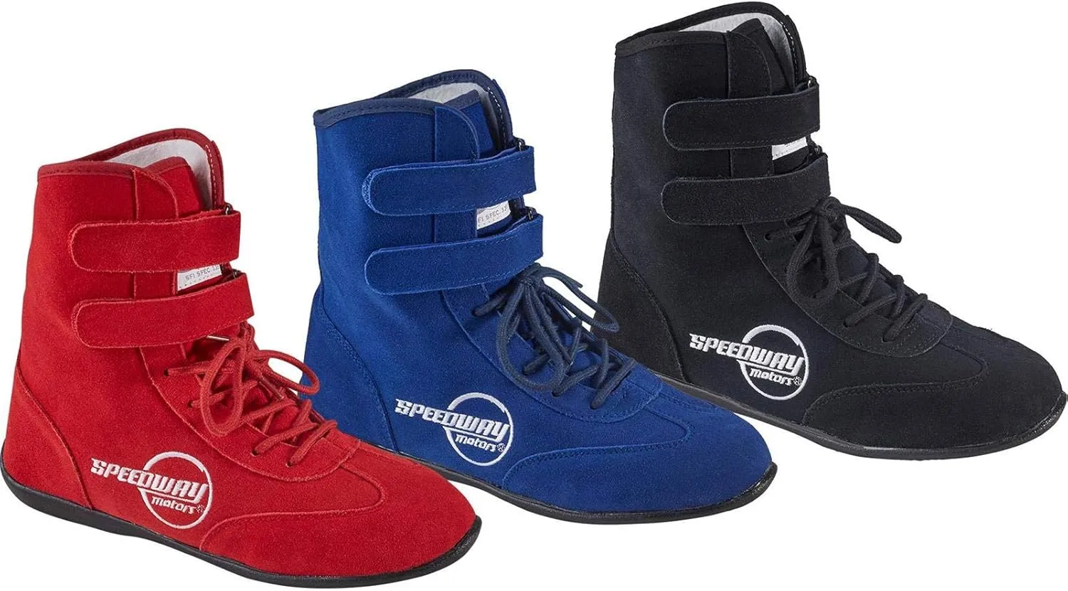 Speedway Motors Red Hightop Racing Shoes, 11.5, SFI 3.3/5, Flexible Leather