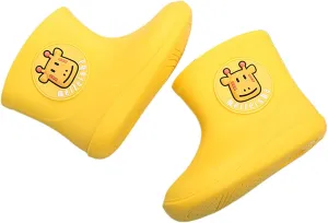 Spring Baby Rain Boots Waterproof Shoes Toddler Kids Boys Girls Cartoon Rubber Waterproof Rain Shoes Rain Boots