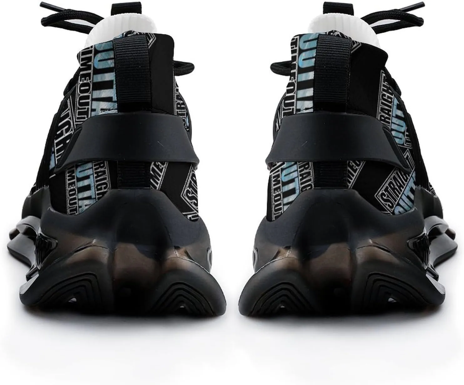 Straight Outta Timeout Walking Shoes for Men Lightweight Tennis Fashion Elastic Sports Shoes Cushion Basketball Shoes