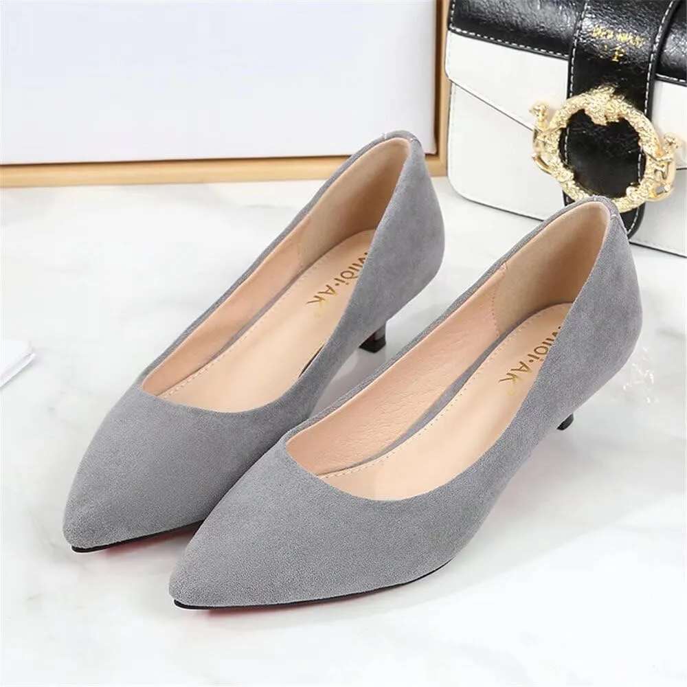 Stunner Women's Classic Fashion Pointed Toe Low Heel Dress Pumps Shoes