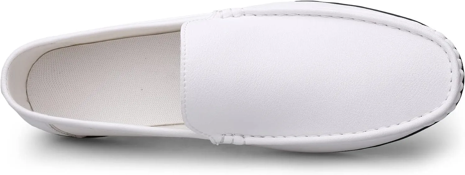 Summer Men Loafers Wedding Dress White Driving Moccasins Footwear Man Casual Shoes Leather Slip On Super Lightweight Male Shoes