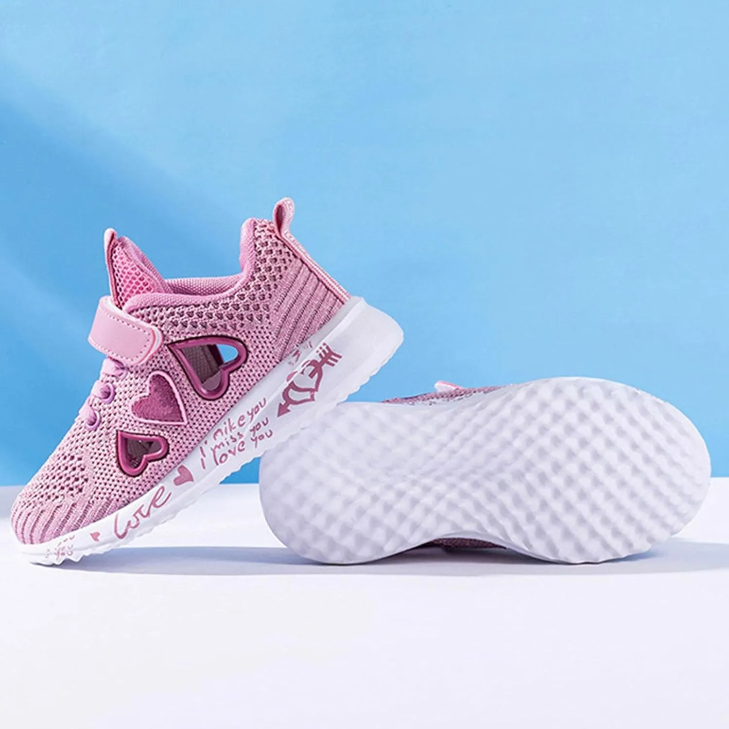 Toddler Boys Girls Tennis Mesh Sneaker Kids Lightweight Lace-up Running Athletic Shoes for Toddler/Big Kids