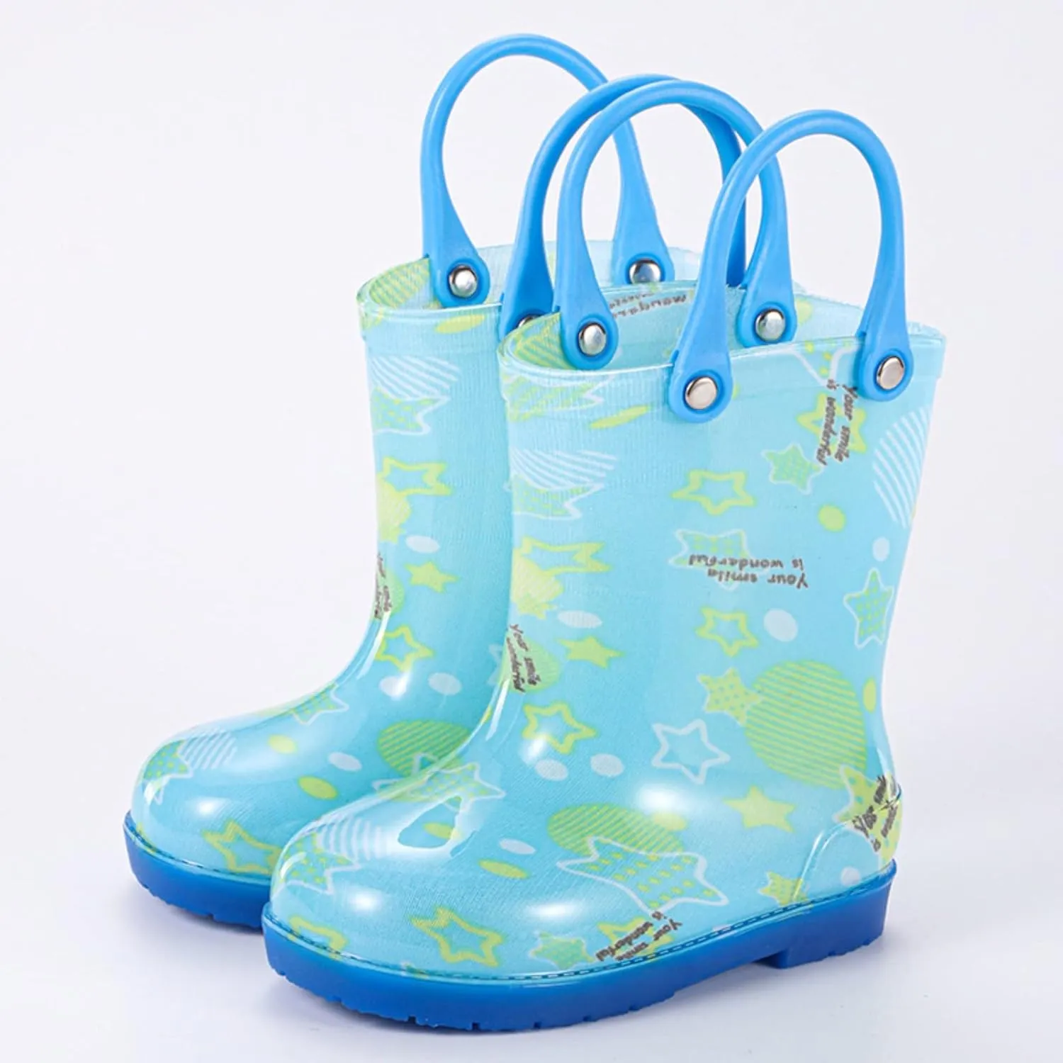 Toddler Cute Colorful Rain Boots Baby Rain Boots Short Cartoon Rain Boots For Toddler Easy On Lightweight Boot Girls