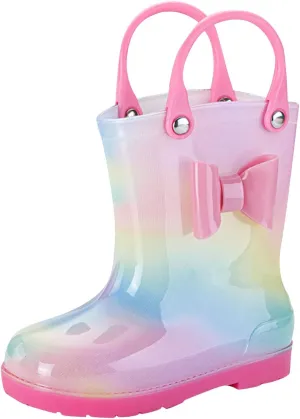 Toddler Cute Colorful Rain Boots Cartoon Children Rain Boots Boys And Girls Infant Rain Boots Water Rubber Shoes