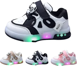Toddler Girls Glitter Sneakers Ankle Breathable Flat First Walking No Lace Sport Shoes Outdoor Non Slip Running Shoes
