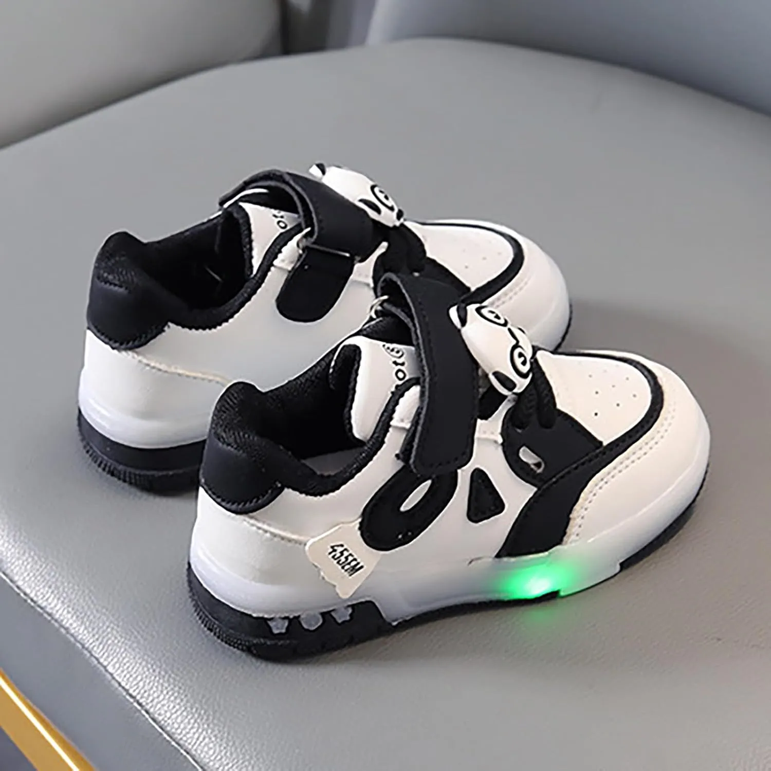 Toddler Girls Glitter Sneakers Ankle Breathable Flat First Walking No Lace Sport Shoes Outdoor Non Slip Running Shoes