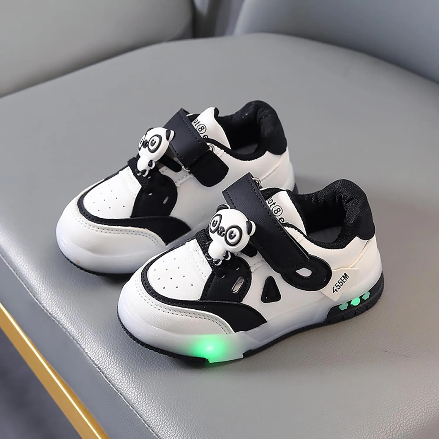 Toddler Girls Glitter Sneakers Ankle Breathable Flat First Walking No Lace Sport Shoes Outdoor Non Slip Running Shoes
