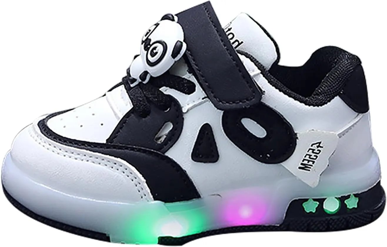 Toddler Girls Glitter Sneakers Ankle Breathable Flat First Walking No Lace Sport Shoes Outdoor Non Slip Running Shoes