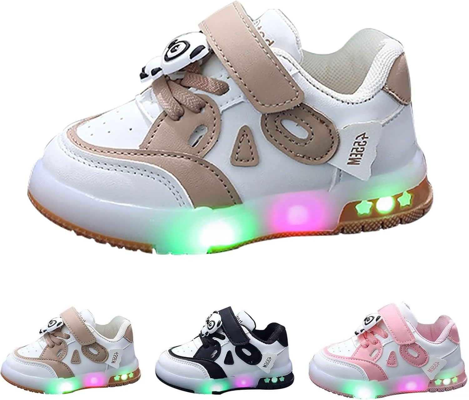 Toddler Girls Glitter Sneakers Ankle Breathable Flat First Walking No Lace Sport Shoes Outdoor Non Slip Running Shoes