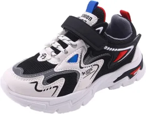Toddler Girls Sneakers Lace up Lightweight Tennis Non Slip Kids Boys Walking Running Casual Sports Shoes