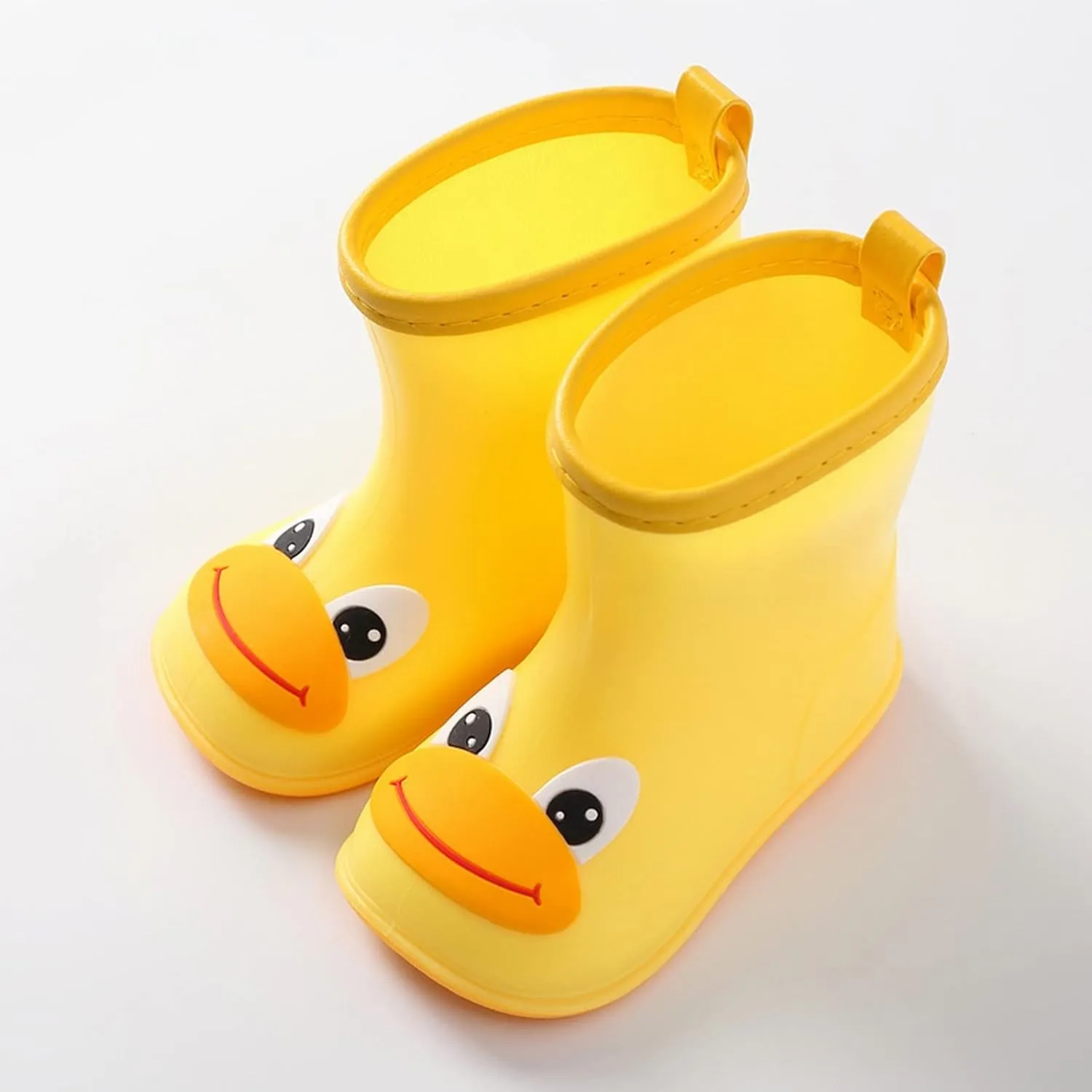 Toddler Kids Cartoon Duck Character Rain Shoes Rain Shoes Boys and Girls Water Shoes Baby Rain Boots