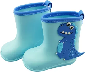 Toddler Kids Children Rain Boots Boys Girls Baby Cartoon Animals Waterproof Shoes Non Slip Rubber Toddler Snow Boot