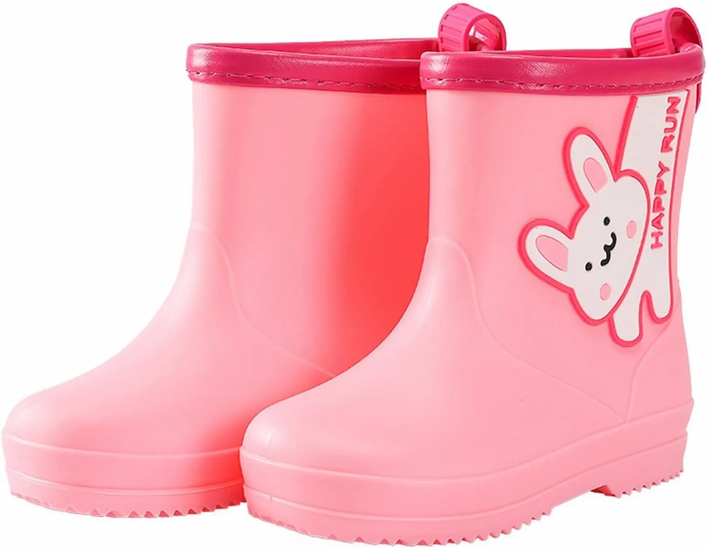 Toddler Rain Boots Boys Girls Giraffe Cartoon Rain Boots Kids Short Rainboots Easy-on Lightweight and Kids Water Shoes