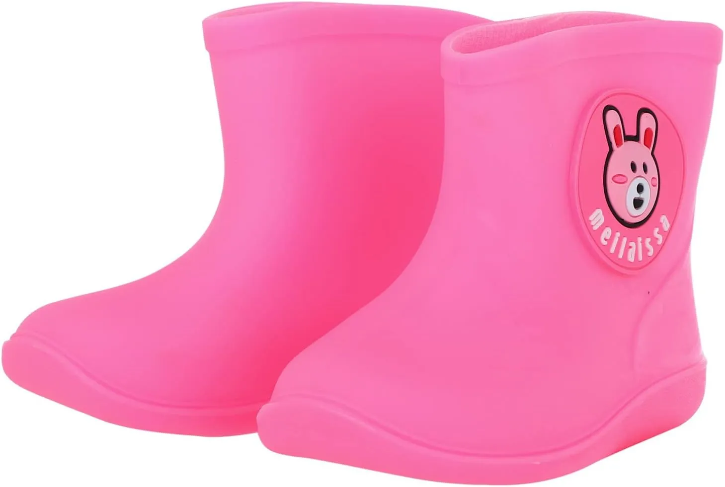 Toddler Rain Boots for Boys Girls Water-proof Baby Kids Rain Boots With Easy-on Non Slip Rubber Snow Boots