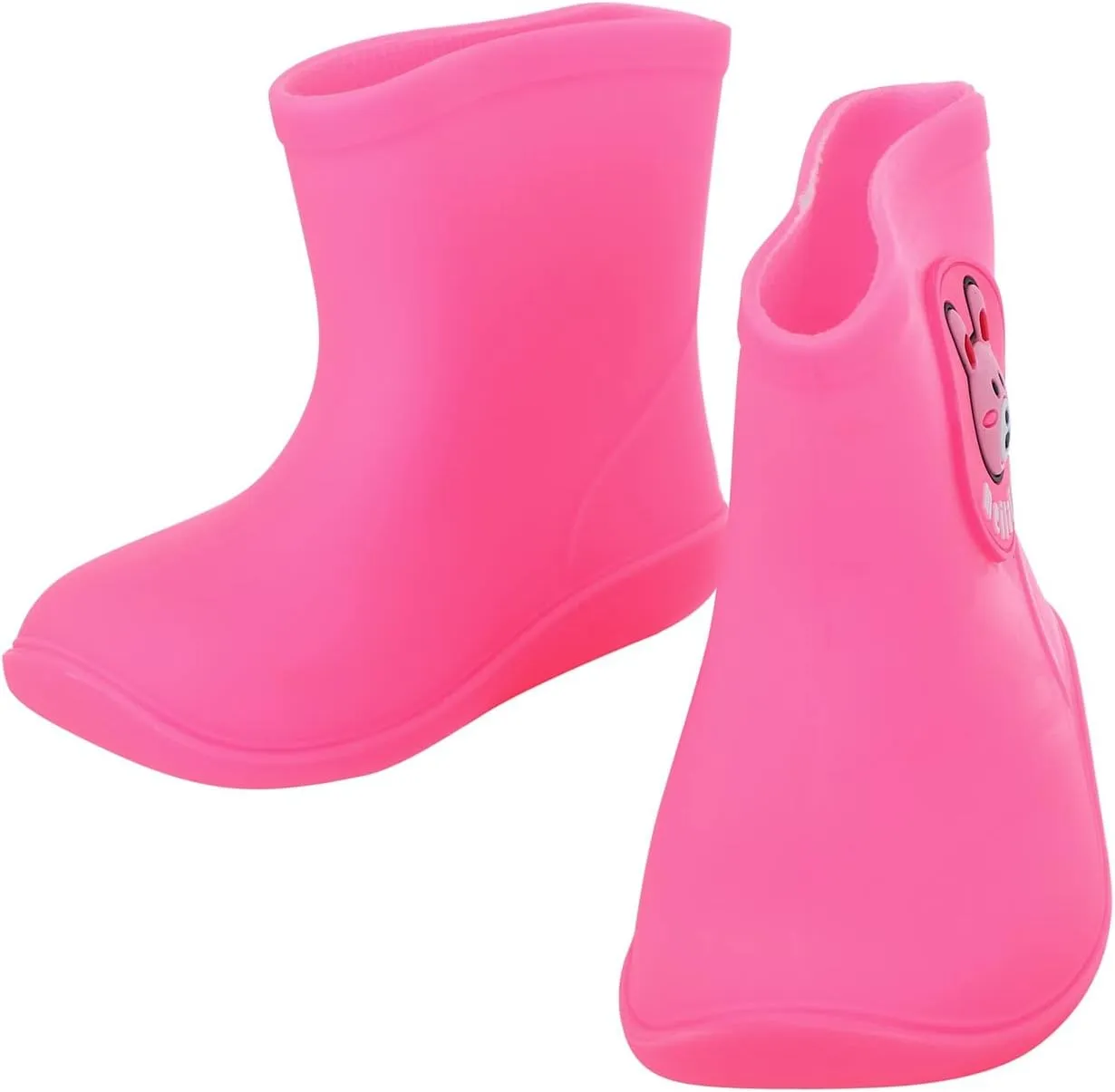 Toddler Rain Boots for Boys Girls Water-proof Baby Kids Rain Boots With Easy-on Non Slip Rubber Snow Boots