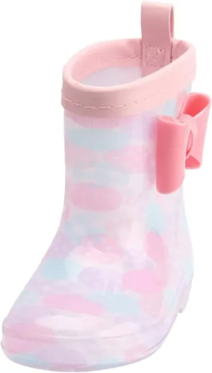 Toddler Rain Boots Rain Boots Short Rain Boots for Toddler Easy Lightweight Rain Boots Girls Toddler Shoes for Rainy Days