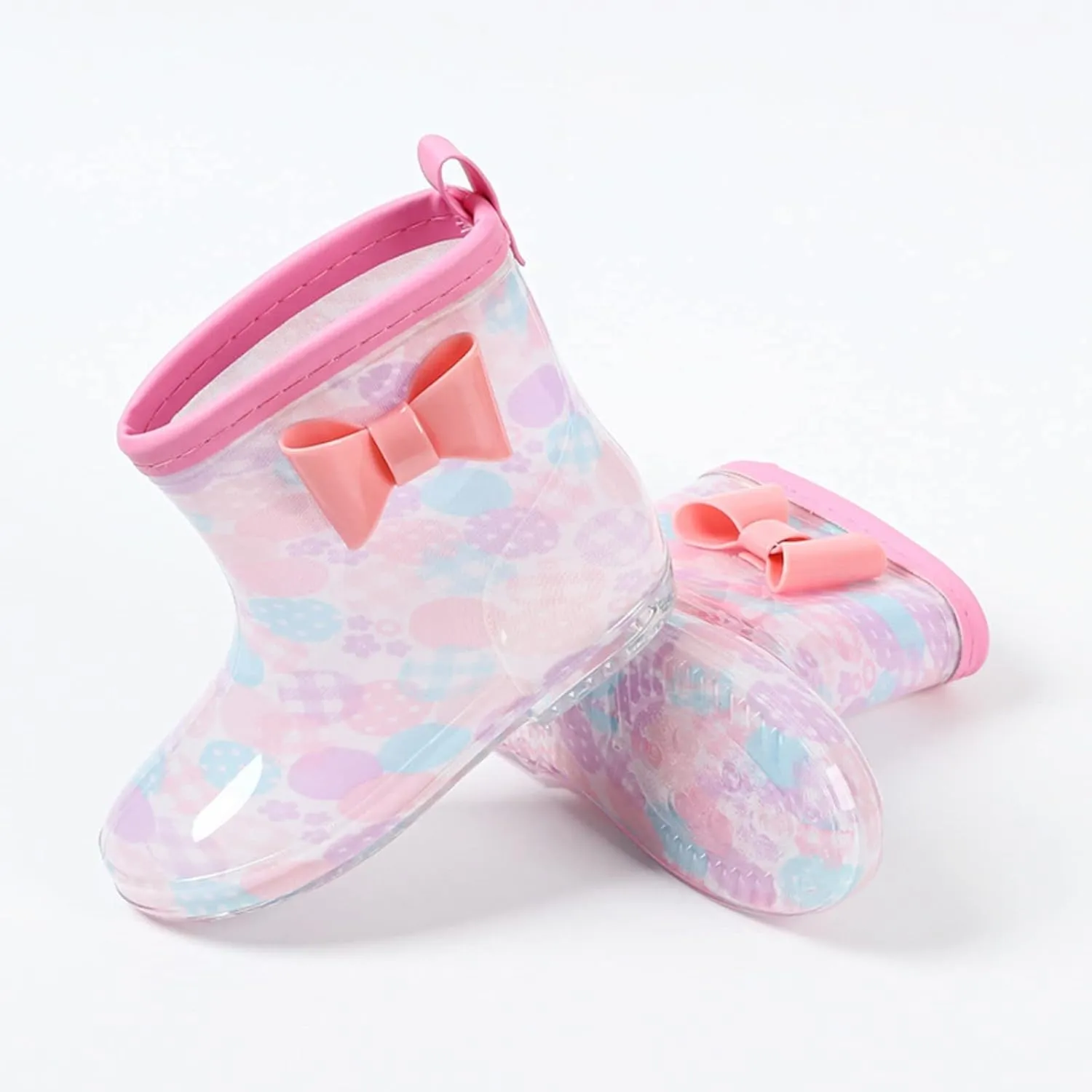 Toddler Rain Boots Rain Boots Short Rain Boots for Toddler Easy Lightweight Rain Boots Girls Toddler Shoes for Rainy Days