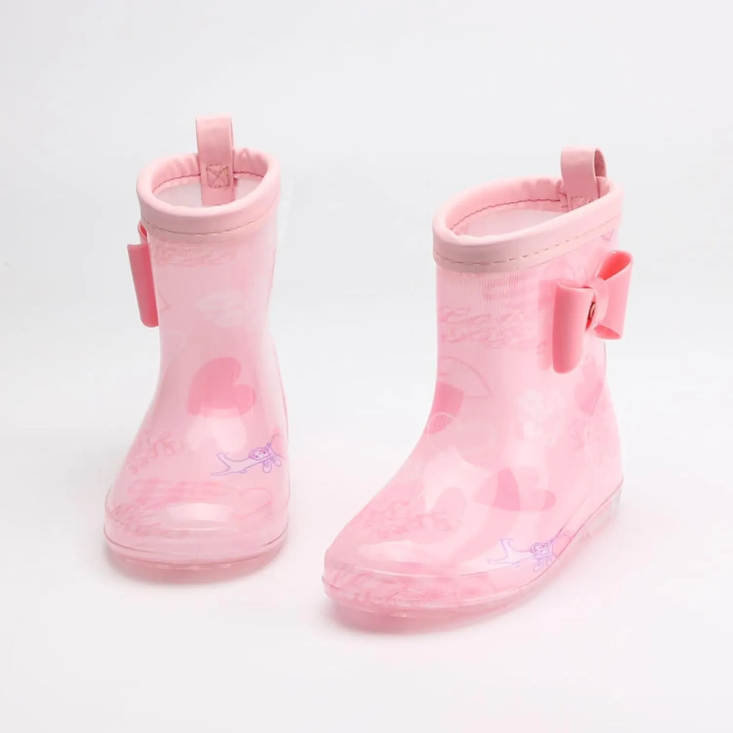 Toddler Rain Boots Rain Boots Short Rain Boots for Toddler Easy Lightweight Rain Boots Girls Toddler Shoes for Rainy Days