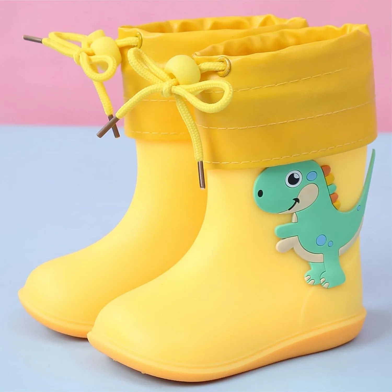 Toddler Rain Boots Waterproof Rubber Boots Kids Dinosaur Rain Boots for Girls Boys,Unisex-Child Water Shoes for Kids