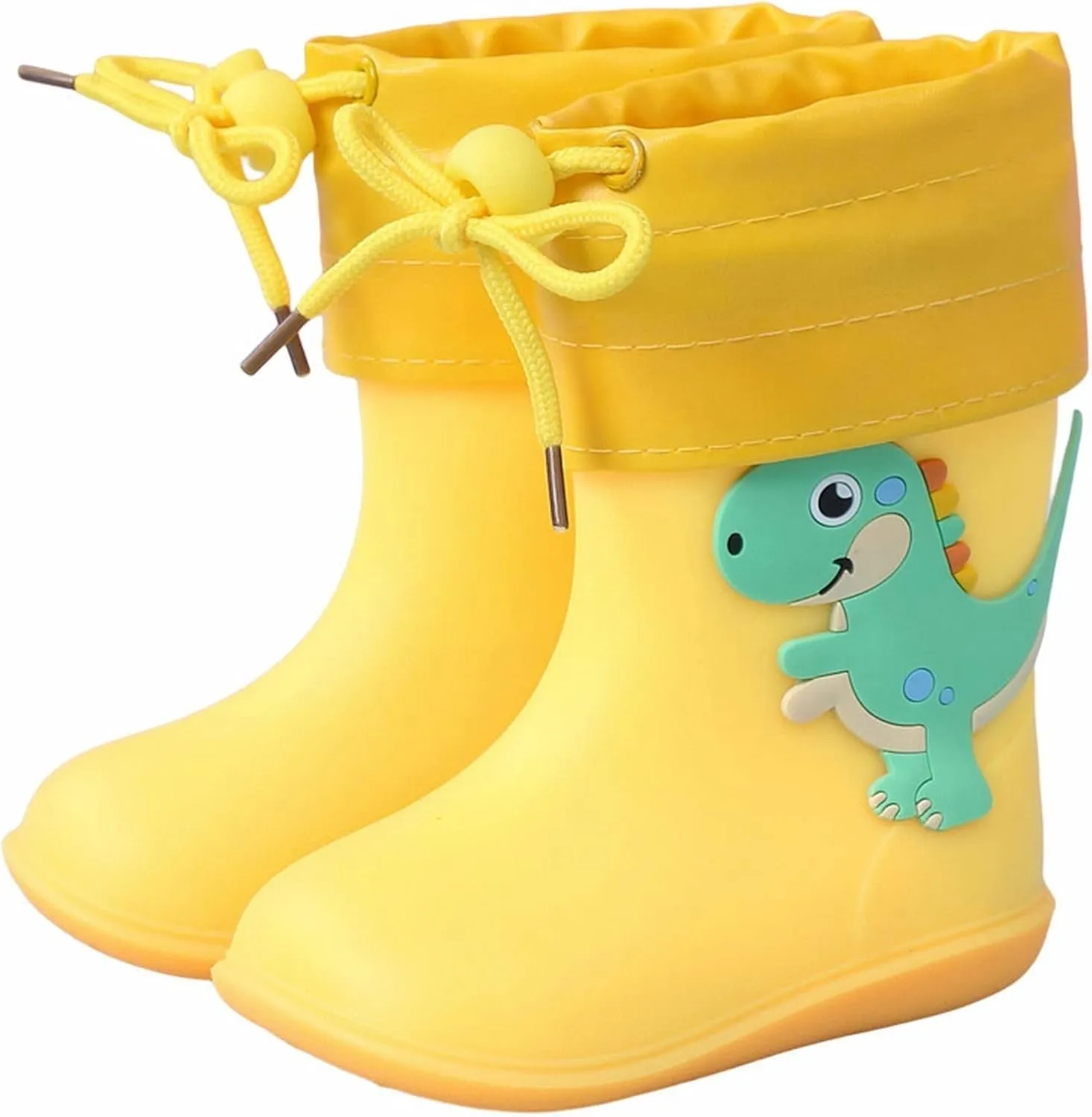 Toddler Rain Boots Waterproof Rubber Boots Kids Dinosaur Rain Boots for Girls Boys,Unisex-Child Water Shoes for Kids