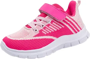 Toddler/Little Kid Sneakers for Boys Lightweight Breathable Sports Athletic Running Tennis Shoes Cute Girls Sneakers
