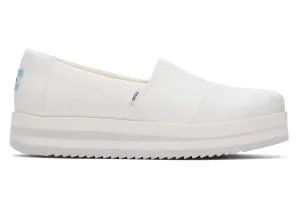 TOMS Womens Alpargata Midform Espadrille - White