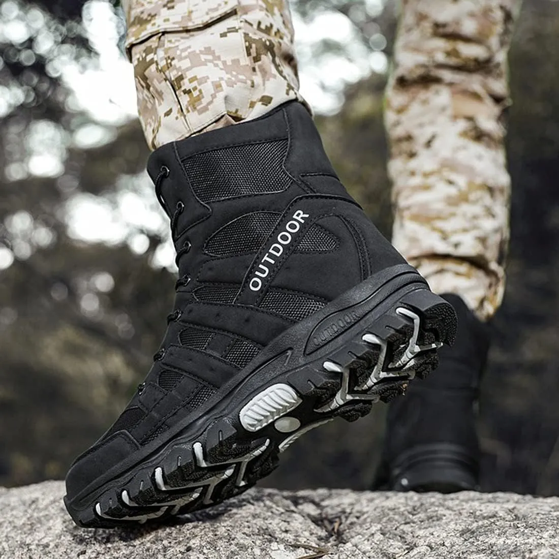 Trail Running Boots Mens Walking Shoes Trekking Hiking Boots Lightweight Outdoor Hiking Shoes Walking Trainers Shoes