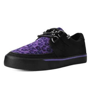 TUK Purple Leopard Sneaker Creeper A9690