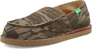 Twisted X Men's Slip-On Loafer, Moc Toe, Mossy Oak Bottomland Camo, 13 M