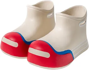 Unisex-Child Rain Boots Boys Girls Cute Short Rain Boots Waterproof Non Slip Water Boots Toddler Kids Rainboots